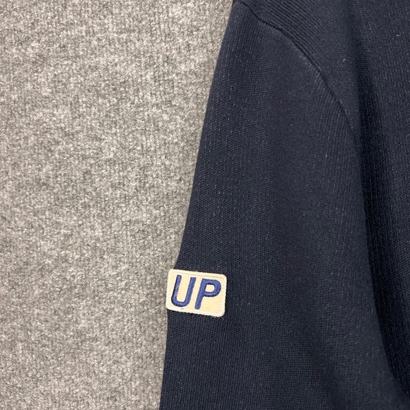 NEW Malbon Golf 1/4 Zip Navy Blue Sweater Knit Top Logo Men's Size  M - Picture 7 of 11